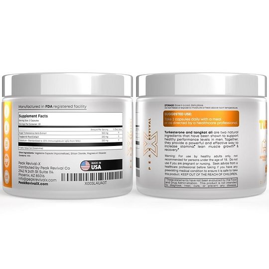 PrimeForce bottle—Ajuga turkestanica and Tongkat Ali capsules