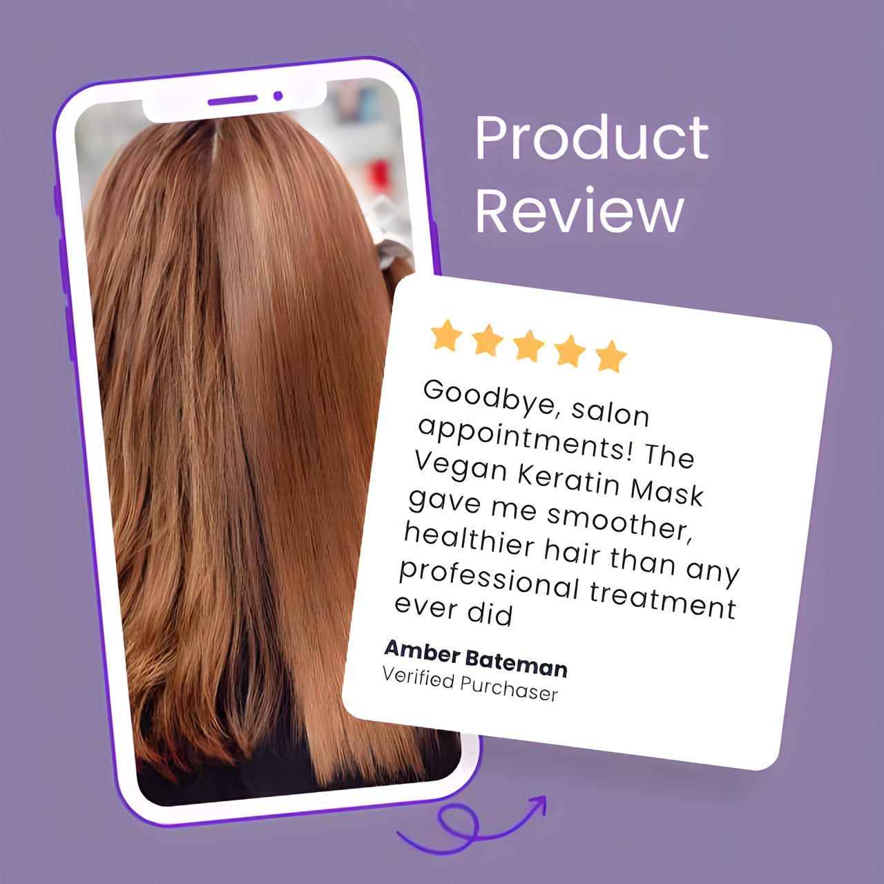 SilkyStrands key ingredients — vegan keratin, ginseng extract, lavender extract
