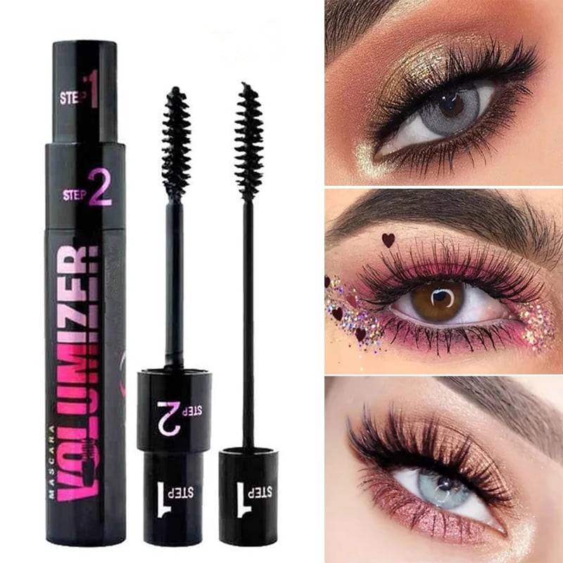 Lift & Volume Duo mascara brush — soft bristles for curling, defining, and lengthening lashes