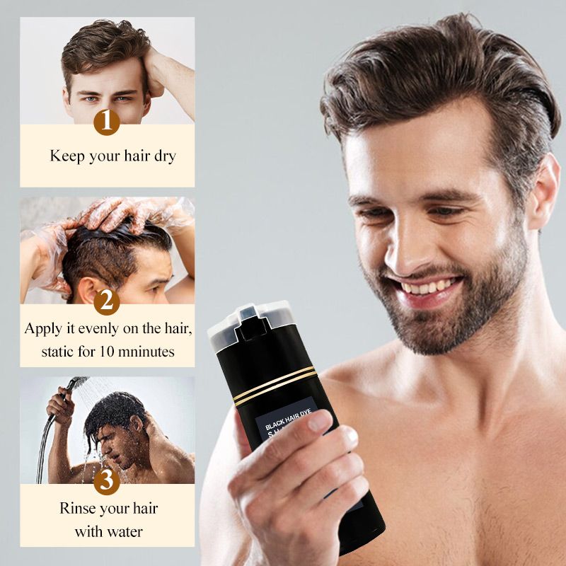 ToneMan instant hair tint shampoo bottle for men