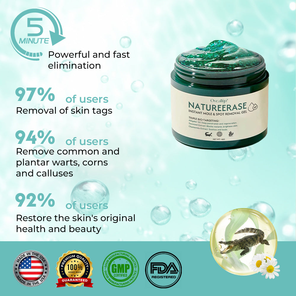 Applying NatureErase gel to targeted area on clean skin