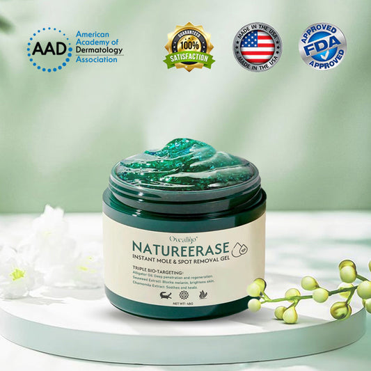 Applying NatureErase gel to targeted area on clean skin